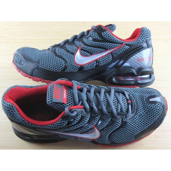 Nike Men\'s Air Max Torch 4 Running Shoes Dark Grey Metallic Silver Red Sizes NIB main image 7
